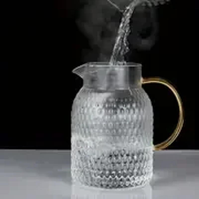 Description Picture 6 of itemGlass Pitcher Glass Pitcher with Lid  High Borosilicate Glass Heavy Duty Water Pitcher for Cold/Hot Drinks Iced Tea Juice Milk