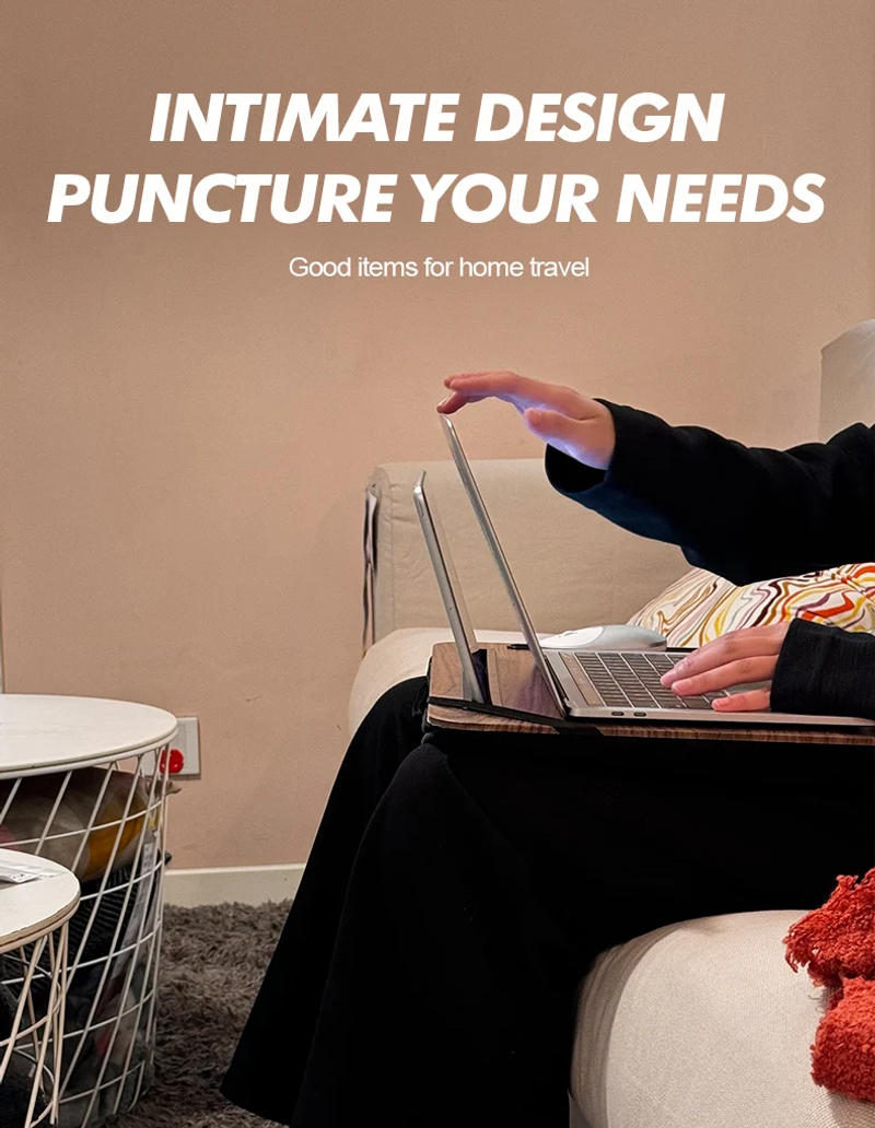 Description Picture 6 of itemLaptop Desk Lazy Person Laptop Desk Portable With Handheld Ipad Slot Phone Slot Suitable For Bed Sofa Car