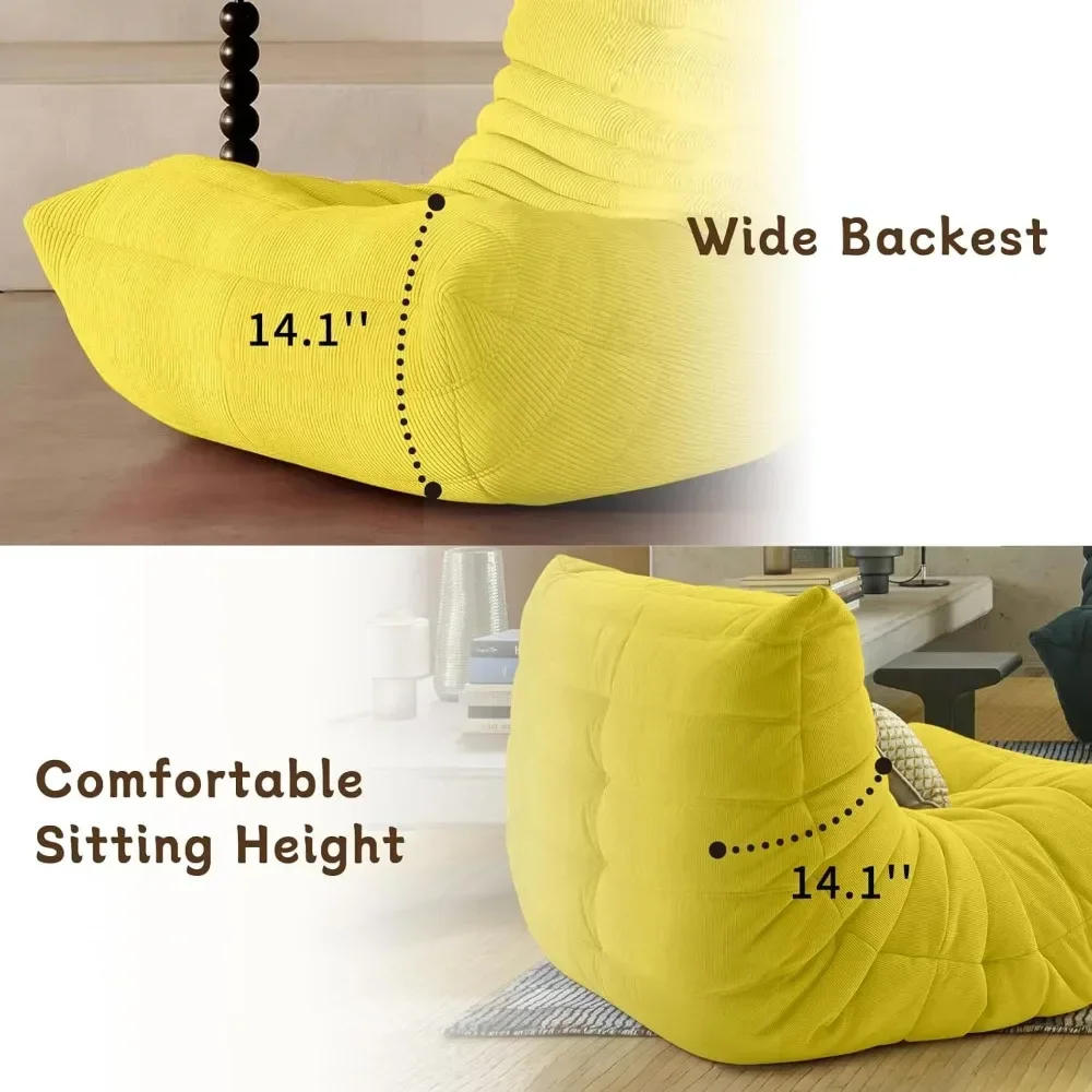 Description Picture 4 of itemErgonomic Bean Bag Chair Multi-Functional Recliner Sofa, Full Body Support, Neck, Lumbar, Hip, Leg Comfort