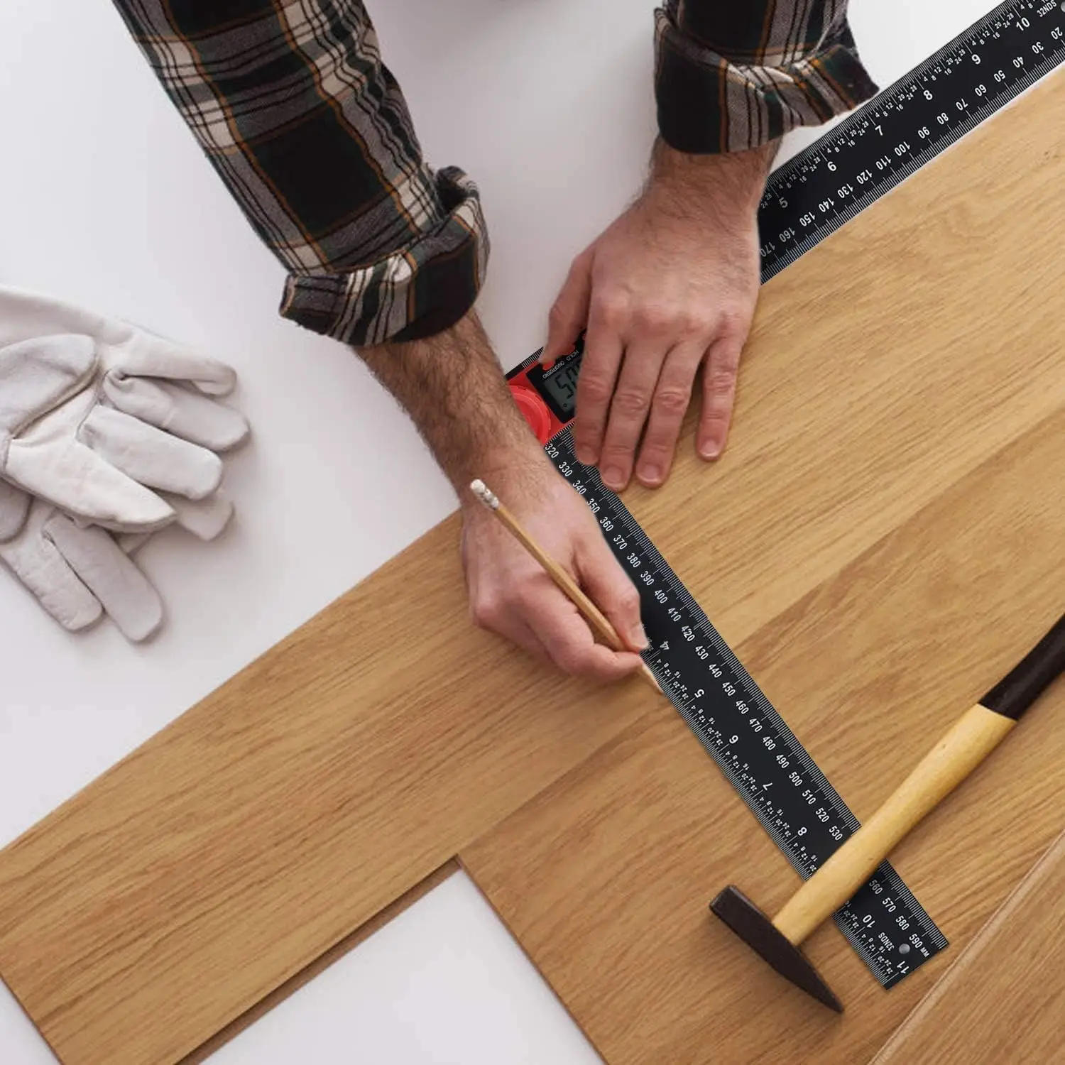 Description Picture 5 of itemProtractors Digital Display Angle Level Ruler Goniometer Angle Finder Inclinometer75 90 Degree Measuring Gauging Carpenter Tools