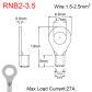 50Pieces RNB2-3.5