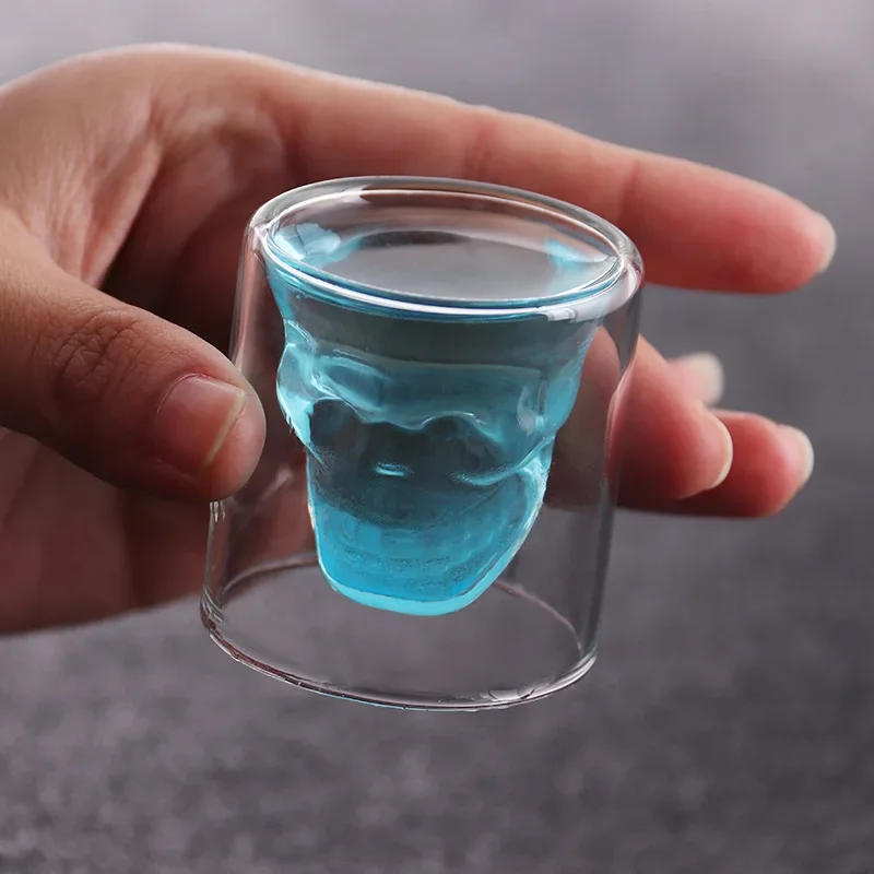 Description Picture 4 of itemWine Cup Glasses Of Wine Crystal Cocktail Glasses Whisky Barware Beer Drinkware Drinking Coffee Mugs Double Bottom Mug Glass Cup