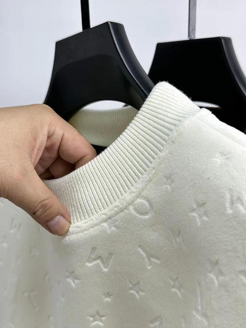 Description Picture 6 of itemHigh Grade Luxury Brand Men's Plush Sweaters Winter O-Neck Letter Pattern Thicken Pullover Korean Fashion Trend Men's Clothing