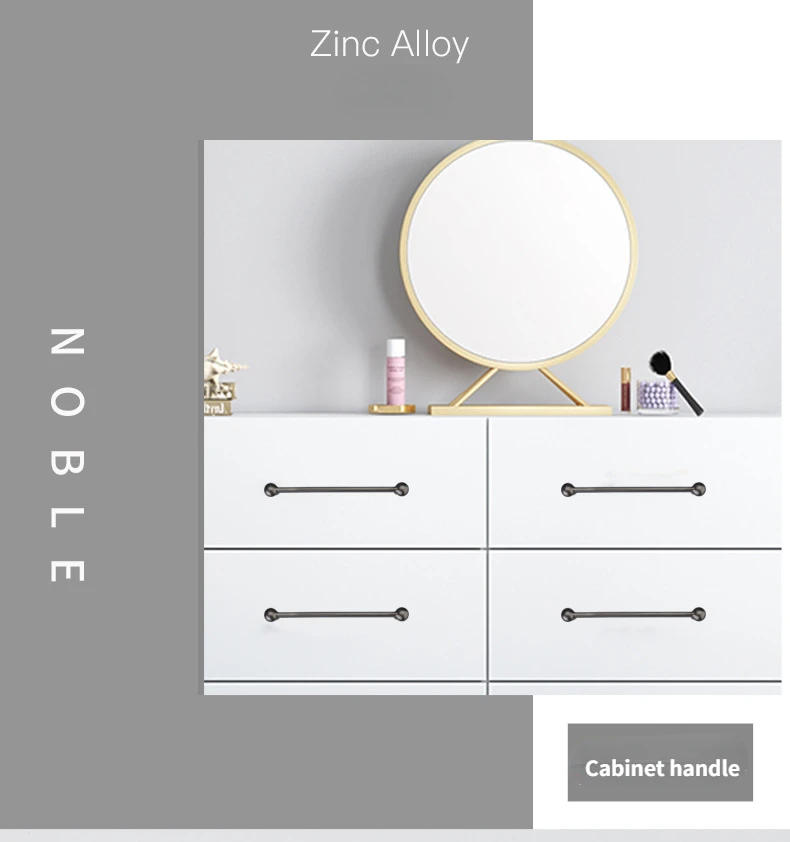 Description Picture 3 of itemModern Minimalist North American Style Handle Cabinet Wardrobe Door Pull Zinc Alloy Furniture Small Handle