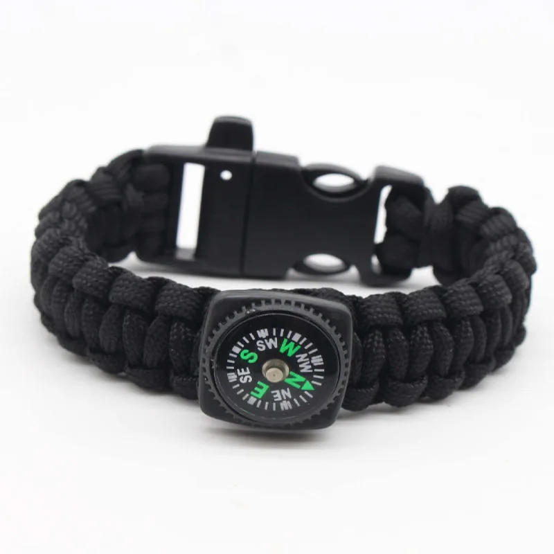 Description Picture 4 of itemUmbrella Rope Bracelet Whistle Compass Bracelet Survival Seven Core Outdoor Multifunctional Bracelet Woven Rope Outdoor