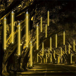 32/24/16/8 Tubes LED Meteor Shower Lights Falling Rain Drop Fairy String Light for Christmas Party Garden Holiday Decorations