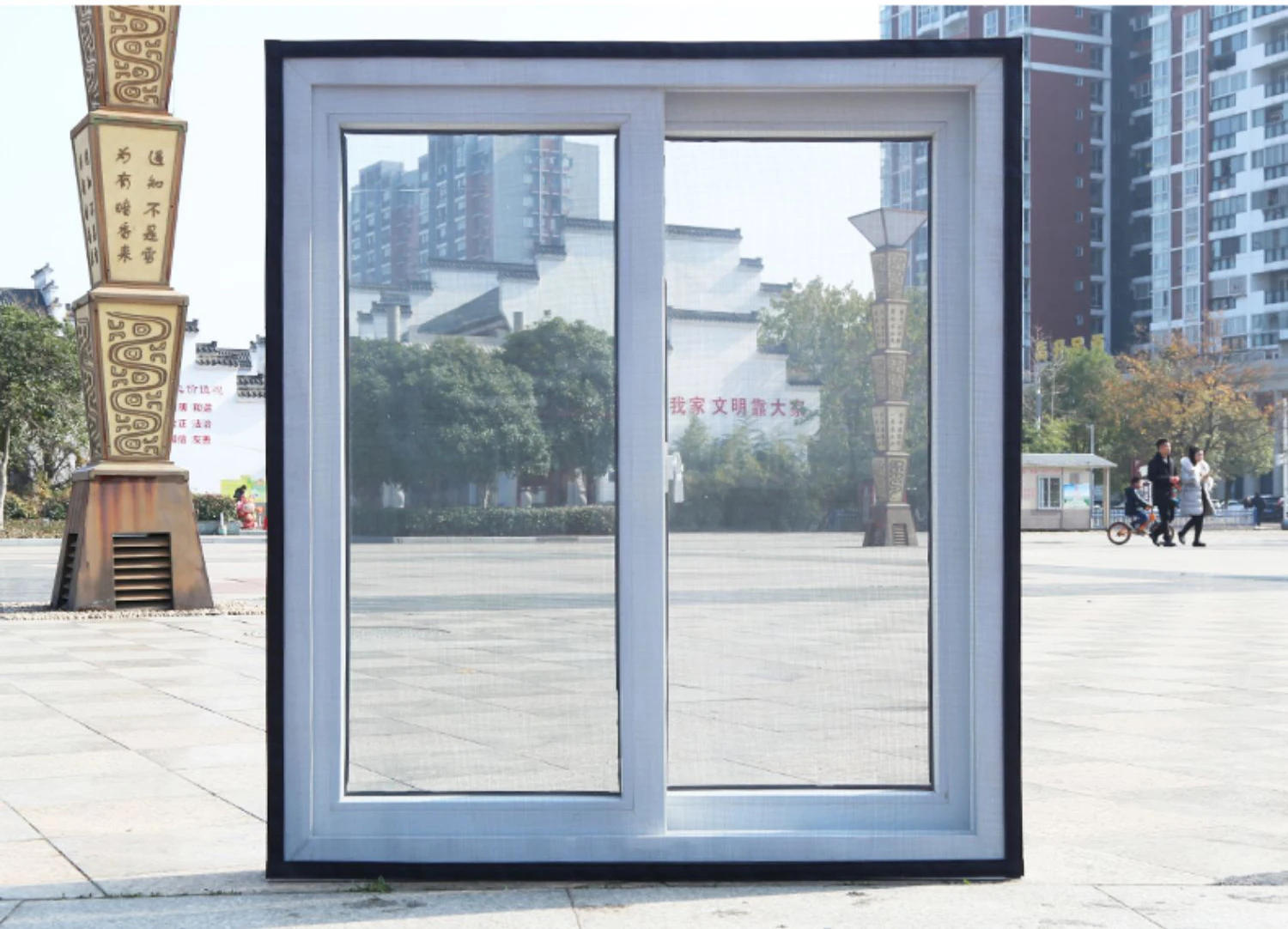 Description Picture 5 of itemCustomizable size anti-mosquito window screen self adhesive window mosquito net summer insect proof door mosquitonet for windows