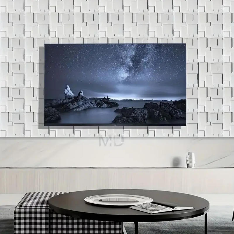 Description Picture 6 of itemKUUJOJO 12/20/30Pack 3D Wall Panels for Interior Wall Decor, Modern Diamond Textured Accent Wall Paneling for Gaming Living Room