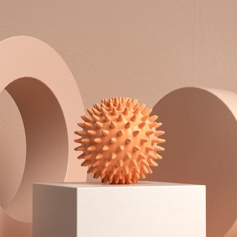 Description Picture 4 of item6cm PVC Spiky Massage Ball Sport Fitness Foot Pain Relief Plantar Fasciitis Yoga Fascia Massage Ball Neck Muscle Relaxation Ball