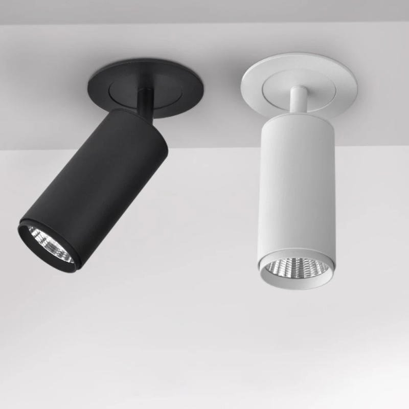 Description Picture 2 of itemDimmable Embedded COB Ceiling 7w 12w AC85-265V Rotate 360 Degrees Bull's Eye Spotlight LED Downlight Warm White Home Lighting