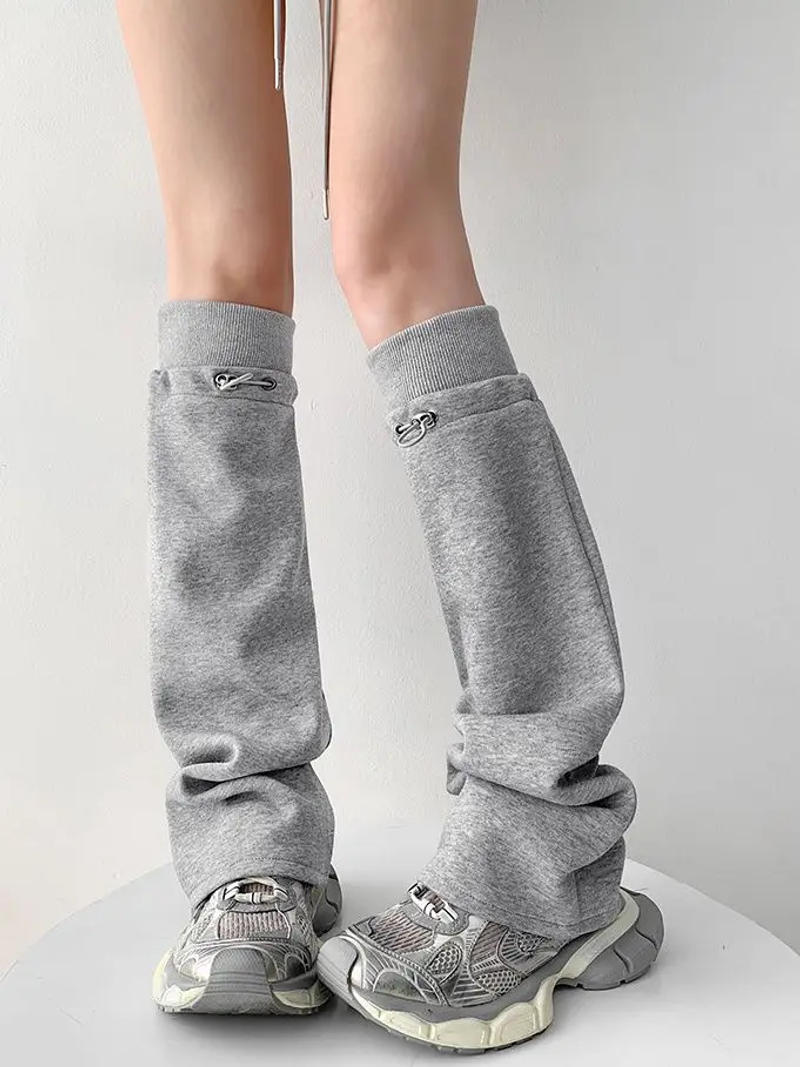 Description Picture 2 of itemLolita Long Socks Women Boot Cuffs Harajuku Leg Warmers Warm Foot Cover Cargo Sports Warmer Ladies Autumn Winter Cool Socks