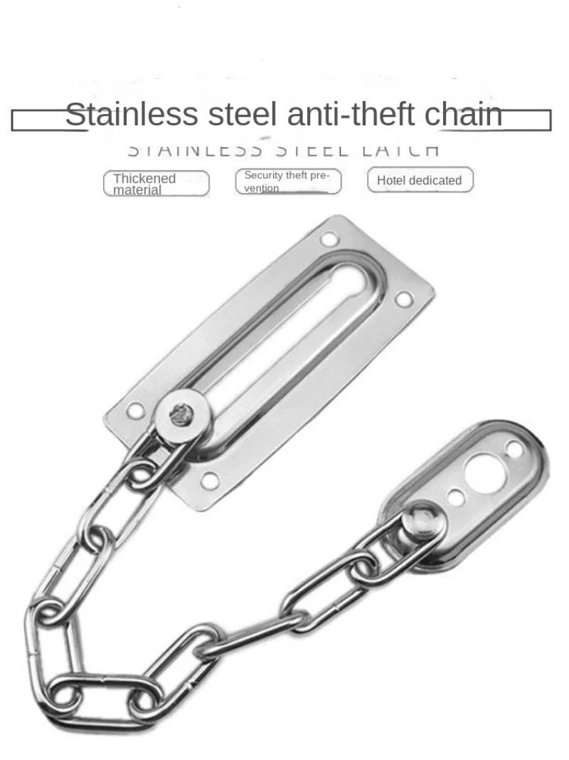 Description Picture 2 of itemDoor Chain Lock, Metal Iron Security Chain Guard with Anti-Theft Chain, Door Security Latch Guard for Home