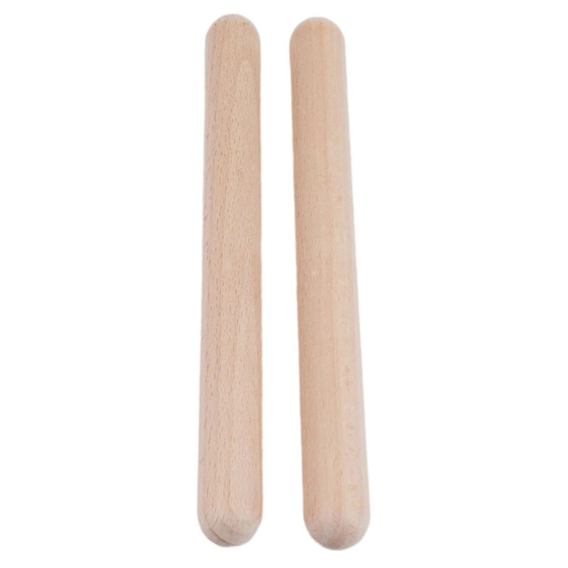 Description Picture 6 of item2x Classic Claves Rhythm Sticks Wooden Drum Sticks Classic Claves Percussion Instrument Children Musical Toy Rhythm Learning