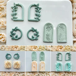Vintage Art Treeline Treedoor Exquisite Shped High-Precision Clay Molds Cutting Molds For DIY Handmade Earring Jewelry Badge