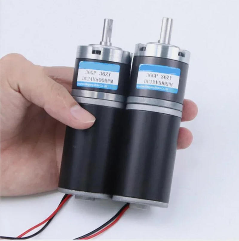 Description Picture 2 of item36-36ZY 100kg.cm High Torque Low Noise Long Life Reversible Adjustable Speed Geared Motor 12V 24V DC Planetary Gear Motor