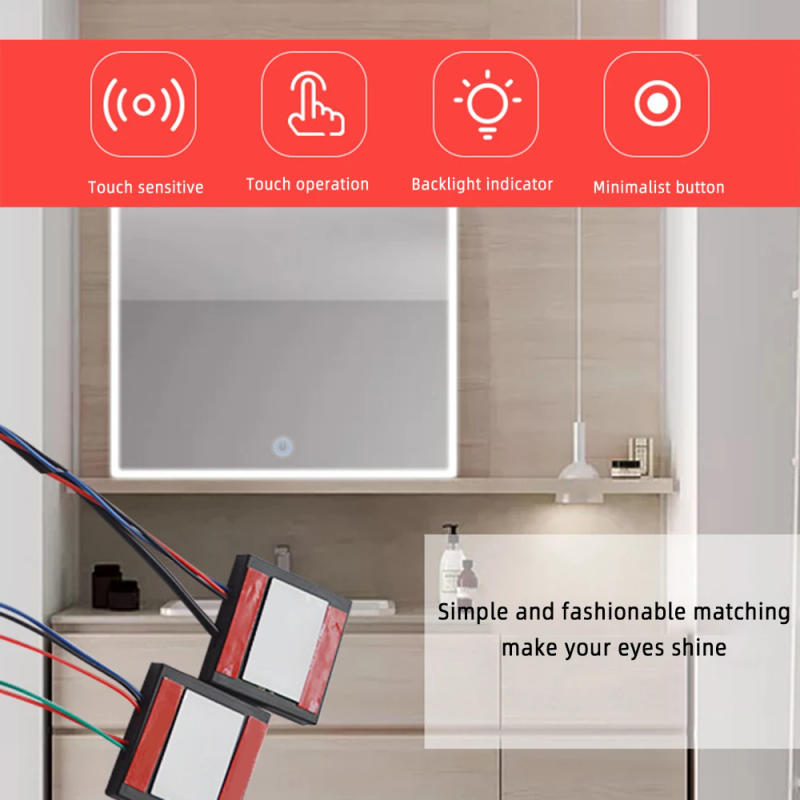 Description Picture 5 of itemDC 5-12V Bathroom Mirror Switch Touch-Switch Sensor Stepless Adjustment Dimming Touch Switch for Led Light Mirror Headlight