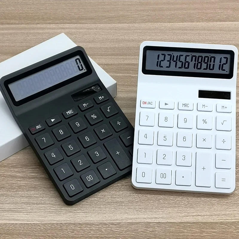 Description Picture 2 of item12-Digit Large LCD Display Calculator Standard Function Calculator with Solar & Battery Dual Power For Home Basic Desktop Office