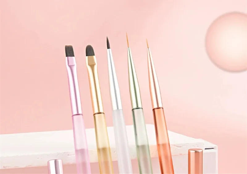 Description Picture 2 of itemNail Art Liner Drawing Painting Nail Brush Set Acrylic Powder Carving UV Gel Extension Manicure Pen Tools