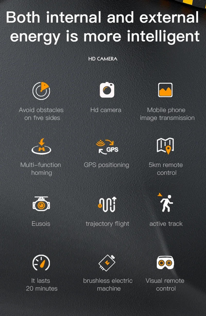 Description Picture 3 of itemLenovo P11 Max Drone GPS Professinal 8K HD Camera Four-way Dual-Camera Intelligent Obstacle Avoidanc Brushless Quadrotor 10000M