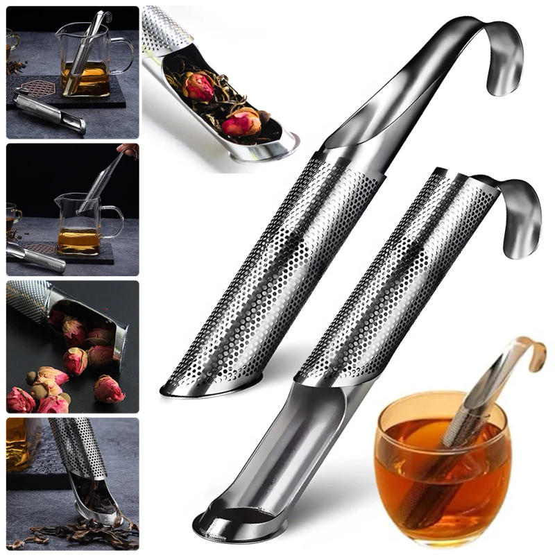 Description Picture 2 of itemStainless Steel Home Tea Infuser Strainer For Spice Colator Ceremony Set Creative Poop Teaware Teapot Sieve 2024New