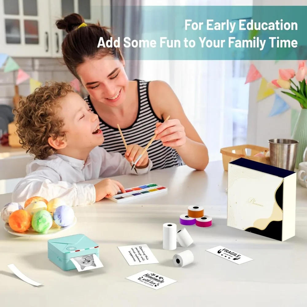 Description Picture 6 of itemPortable Printer Phomemo M02S Thermal Mini Printer 300dpi Inkless Pocket Printer Compatible 15/25/53mm Sizes Self-Adhesive Paper