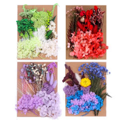 Home Decoration Artificial Plants Dried Flowers Preserved Floral Materials Epoxy Resin Candles DIY Materials Hydrangea Flowers