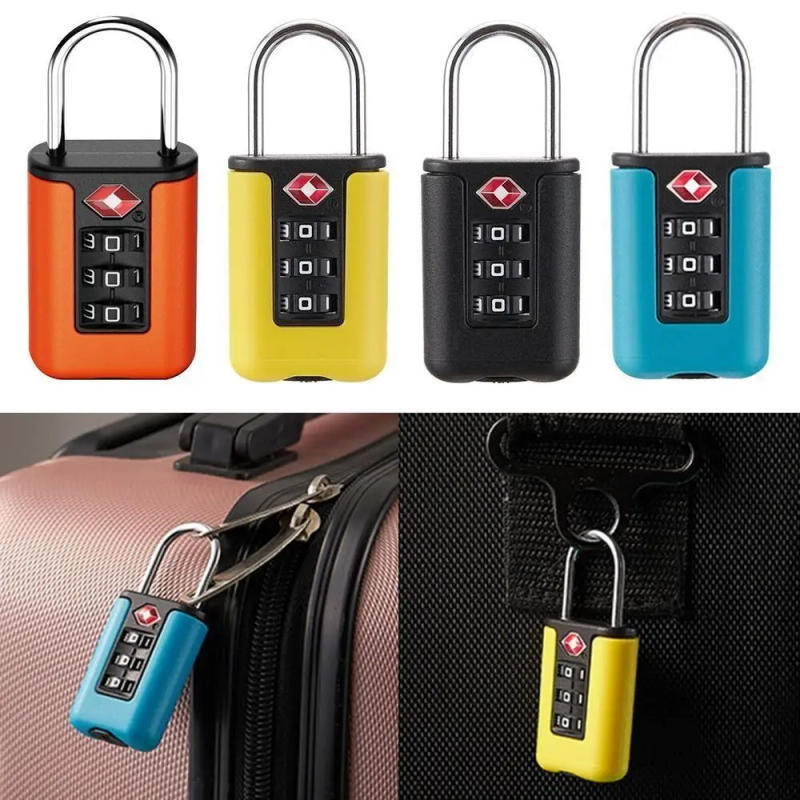 Description Picture 2 of itemDurable TSA 3 Digit Combination Lock Anti-theft Security Tool Suitcase Luggage Coded Lock Customs Password Lock Travel