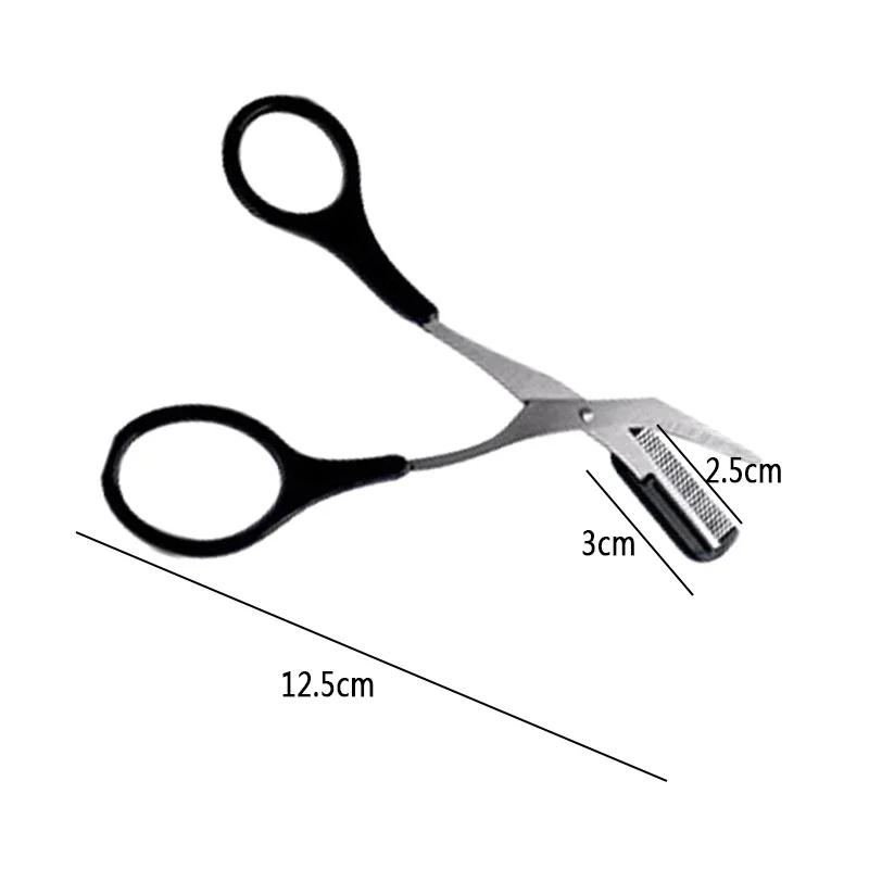 Description Picture 5 of itemEyebrow Trimmer Scissor with Comb Female Male Eyebrow Eyelash Scissors Safety Stainless Steel Face Razor Makeup Beauty Scissors