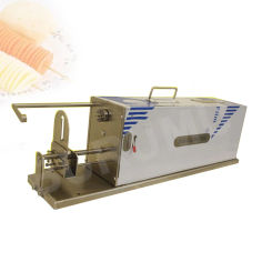 Automatic Stretching Tornado Potato Machine Electric Automatic Potato Tower Spiral Cutting Machine Potato Chipper Slicer