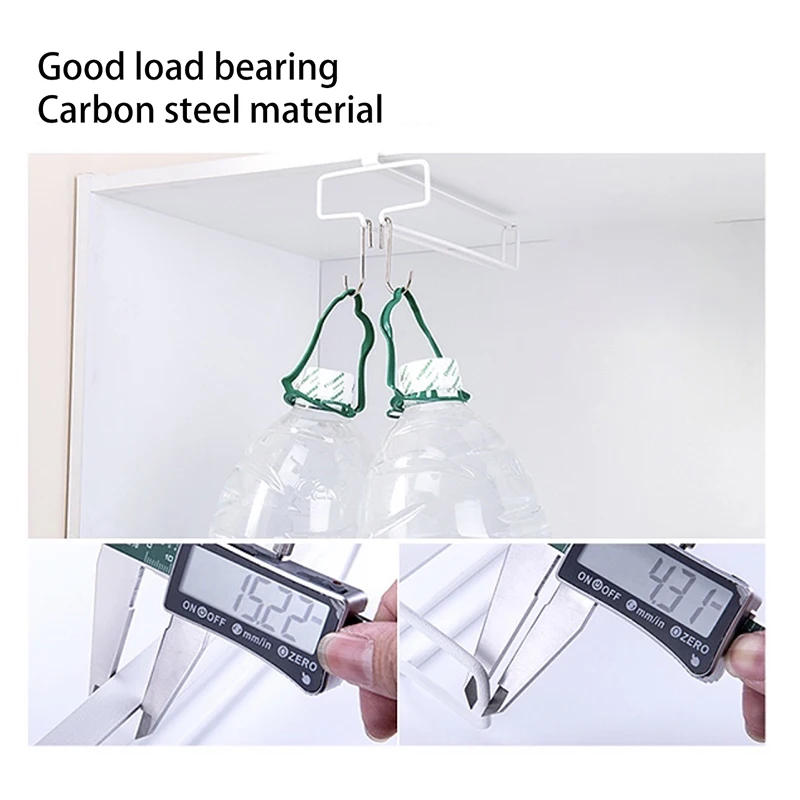 Description Picture 4 of itemWine Glasses Holder Bartender Stemware Hanging Rack Under Cabinet Stemware Organizer Glass Goblet Iron Rack Bar Kitchen Tools