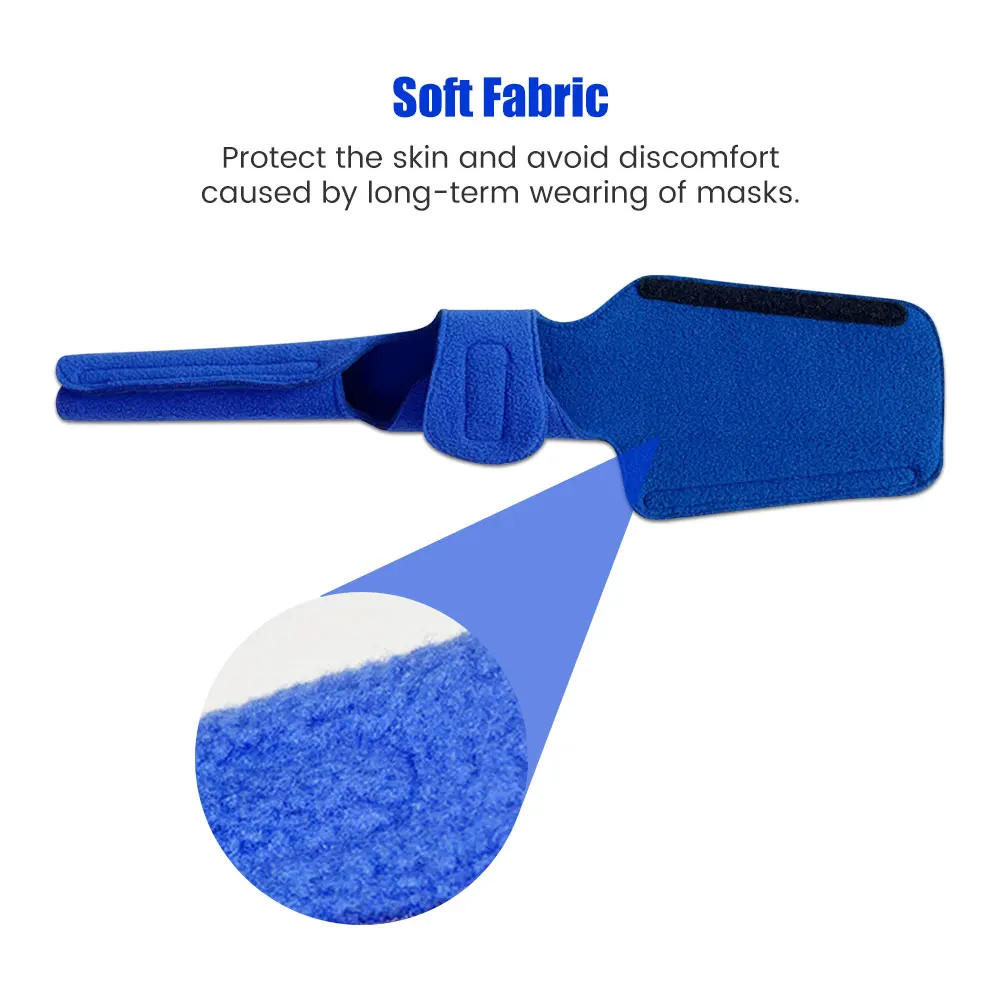 Description Picture 3 of itemCPAP Neck Pad Headgear Strap Cover Universal Reusable Face CPAP Strap Cushion Soft APAP Mask Strap Cover Fits for CPAP Headgears