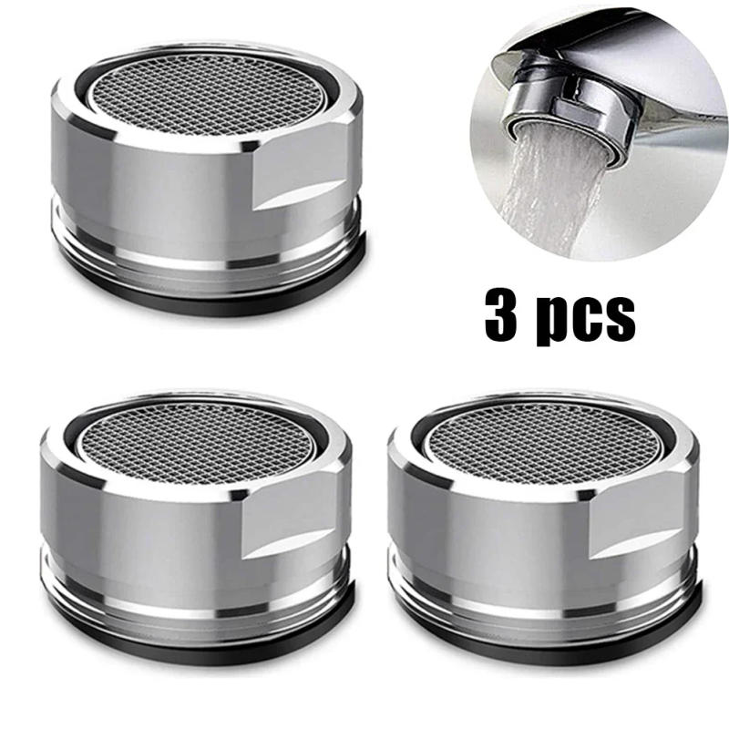 Description Picture 2 of item3pcs Brass Water Saving Faucet Tap Aerator Replaceable Filter Mixed Nozzle 24mm Thread Bathroom Faucet Bubbler Bathroom Parts
