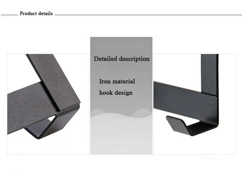 Description Picture 4 of itemHooks Over The Door 5 Hooks Multifunctional Home Bathroom Organizer Rack Clothes Coat Hat Towel Hanger Bathroom Kitchen Supplies