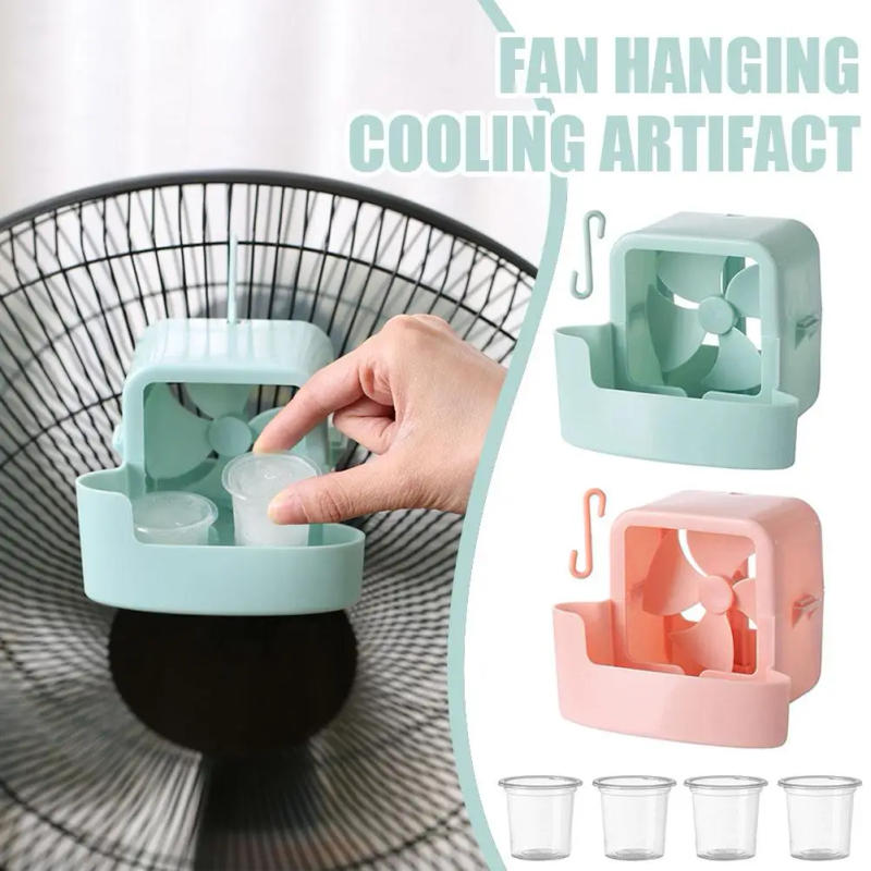 Description Picture 3 of itemPortable Floor Fan Non Perforated Fan Box Suspended Ice Cooler Portable Fan Refrigeration Accessories Set Quick Cooling