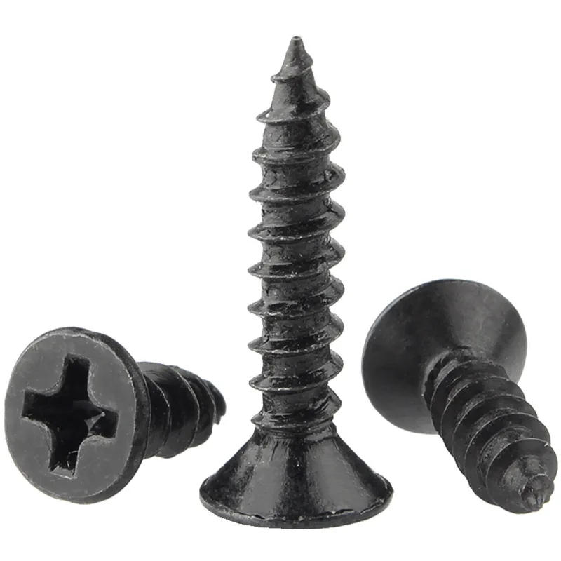 Description Picture 4 of itemHigh strength drywall nail self tapping screw, black cross flat head screw, woodworking gypsum board self tapping screw