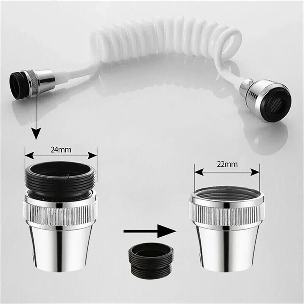 Description Picture 3 of itemLong Hose Faucet Extender Nozzle Flexible Water Saving Tap Adapter Sink Spray Bubbler Sprinkler Bath Shower Faucet Accessories