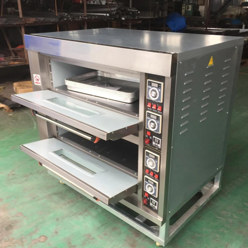 Description Picture 3 of item2 Layers 4 plates Oven Electric Gas Multilayer Commercial Household Bakery Toaster Pizza Timing Baking Kitchen Appliances