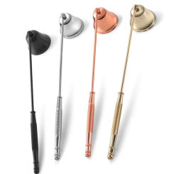 Candle Snuffer Accessories Vintage Decoration Candle Cover Tool Bell Shape Long Handle Banquet Safely Extinguish Home Decor