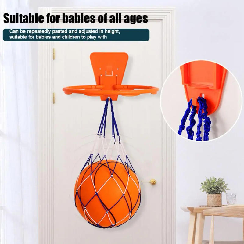 Description Picture 6 of itemIndoor Safety Funny Game Kids Mini Home Exercise Basketball Hoop Set Wall Frame Stand Lifting Basket Hanging Backboard