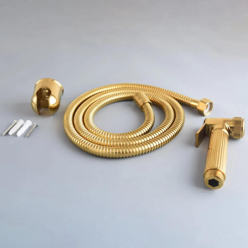 Description Picture 5 of itemGold Color Brass Bidet Faucet bathroom bidet toilet faucet &1.5m Shower Hose shower portable bidet gun sprayer Zhh142