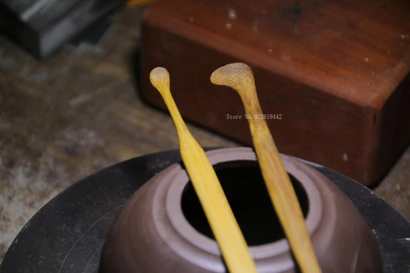 Description Picture 4 of itemPottery Purple Clay Pot Making Special Tools DIY Handmade To Make Ceramic Teapot Cleaning Teapot Inner Wall Scraping Bottom Tool