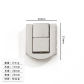 2pcs silver-S