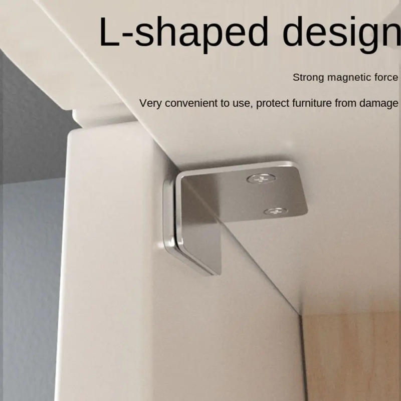 Description Picture 5 of itemStrong Magnetic Door Closer L Type Cabinet Catches Latch Magnet Wardrobes Door Stopper Cupboard Ultra Thin