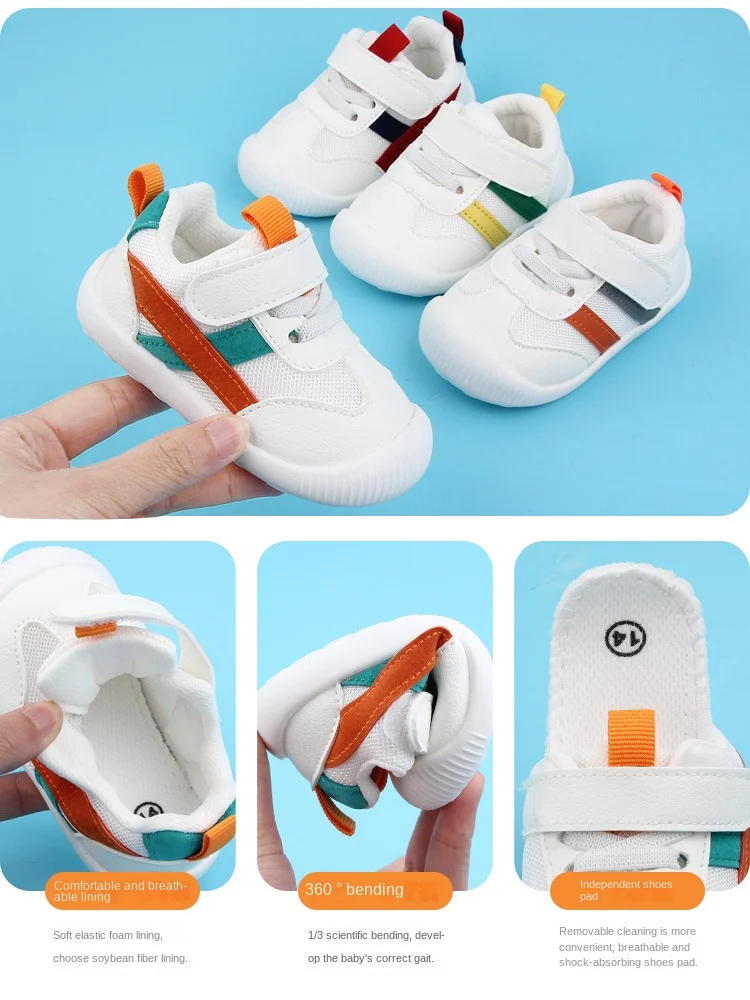 Description Picture 3 of itemBaby Toddler Shoes Four Seasons Shoes 0 To 3 Years Old Baby Shoes Soft Bottom Non-slip Girls Boys Mesh Breathable Single Shoes