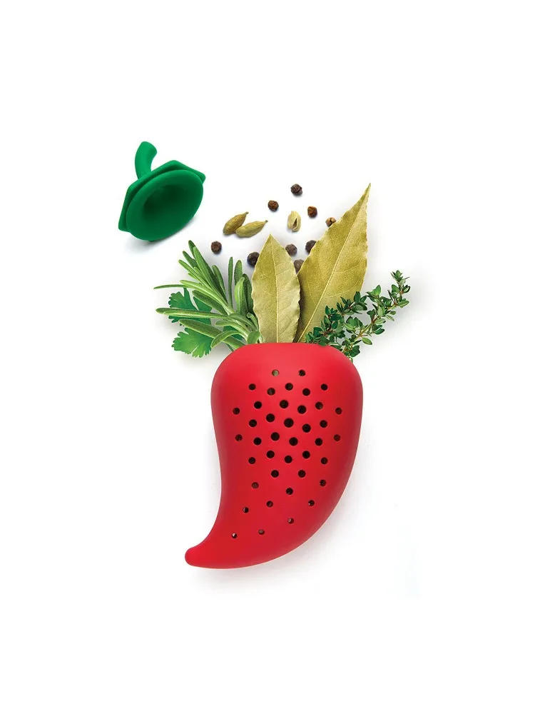 Description Picture 4 of itemSilicone Seasoning Bottle Herb & Spice  Stew Soup Silicone Tea Herbal Infuser Filter Tool Seasoning Kit Kitchen Tools & Gadgets