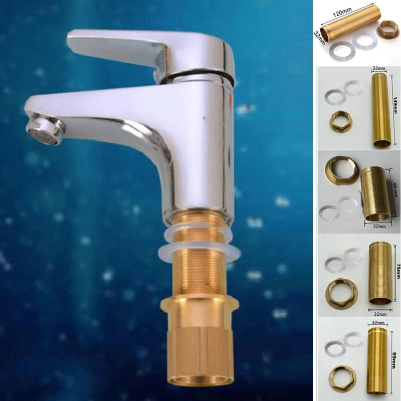 Description Picture 2 of itemKitchen Basin Mixer Tap Repair Fitting Kit Threaded Brass Tube Nut Install Parts For Faucet Repair Kitchen Faucet Accessories