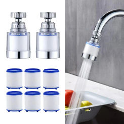 Degree Faucet Filter Element Purifier Sprayer Head Household Water Purifier Filter Shower Remove Chlorine Heavy Metal Filtere