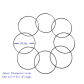 8 Pcs Stainless Ring