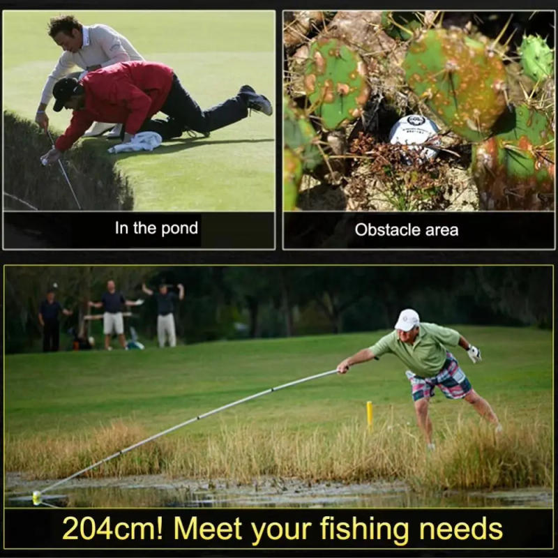 Description Picture 4 of itemAdjustable Telescopic Golf Ball Retriever Locking Easy Grab Ball Golf Ball Picker Stainless Non-Slip Handle