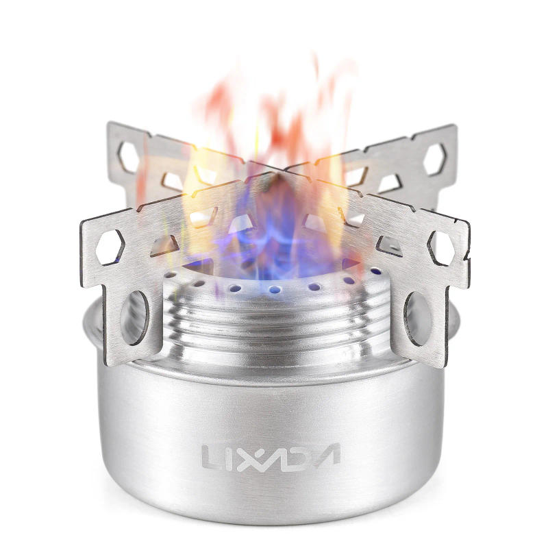 Description Picture 5 of itemCamping Stove Portable Mini Aluminum Alloy Alcohol Stove with Lid Outdoor Camping Hiking Backpacking Cooking Stove